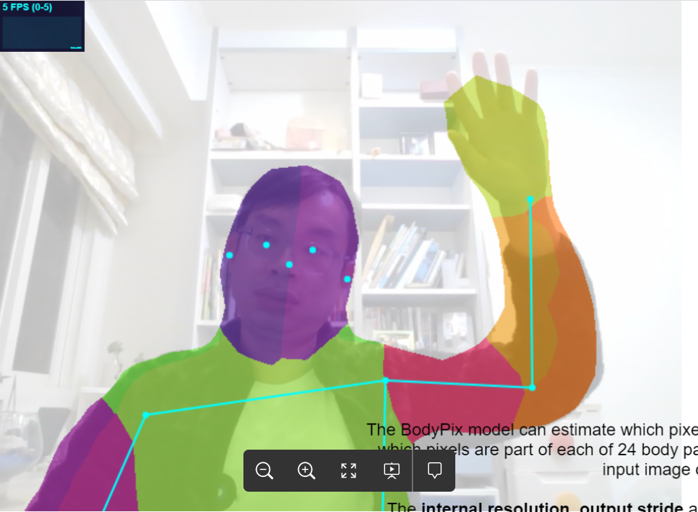 Tensorflow.js POC #3: body-pixv2